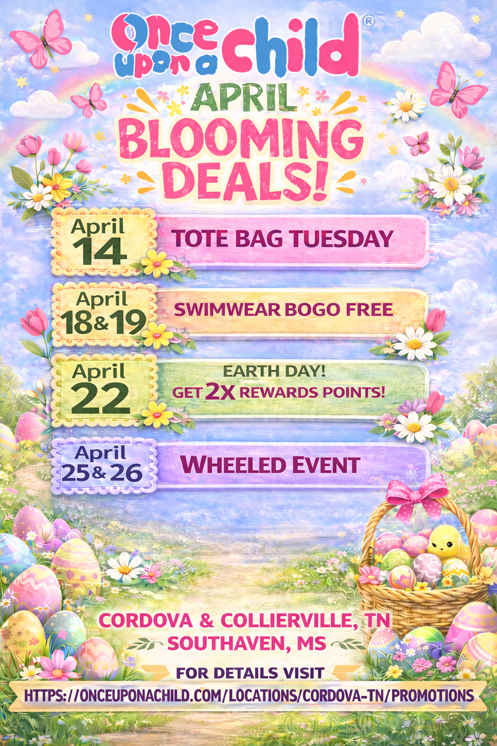 Don't miss our April sales and events!